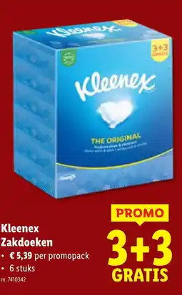 Lidl Kleenex Zakdoeken aanbieding