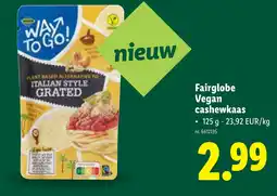 Lidl Fairglobe Vegan cashewkaas aanbieding