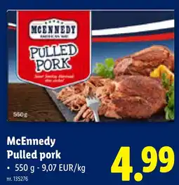 Lidl McEnnedy Pulled pork aanbieding