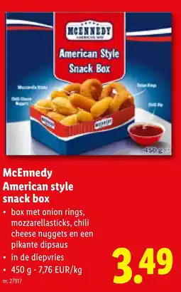 Lidl McEnnedy American style snack box aanbieding