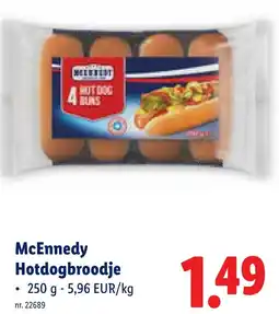 Lidl McEnnedy Hotdogbroodje aanbieding