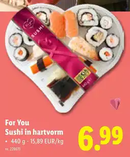 Lidl For You Sushi in hartvorm aanbieding
