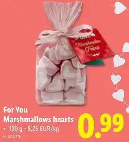 Lidl For You Marshmallows hearts aanbieding