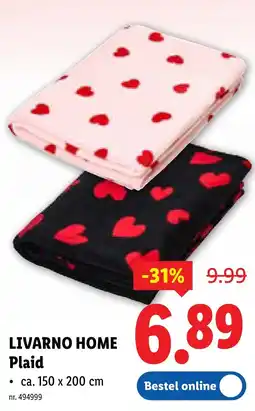 Lidl Livarno home plaid aanbieding