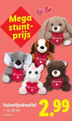 Lidl Valentijnsknuffel aanbieding
