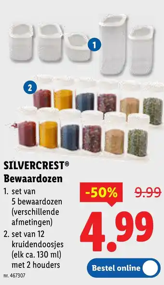 Lidl Silvercrest bewaardozen aanbieding