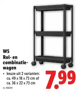 Lidl W5 Rol- en combinatie wagen aanbieding