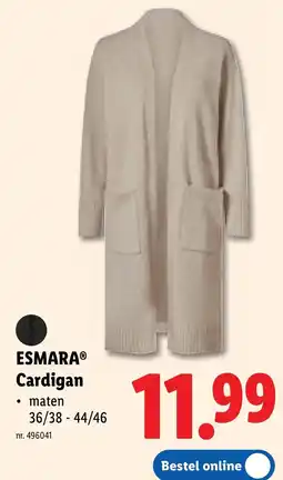 Lidl Esmara cardigan aanbieding