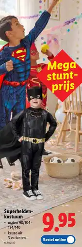 Lidl Superhelden kostuum aanbieding
