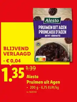 Lidl Pruimen uit Agen aanbieding