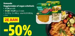 Lidl Veggiestukjes of vegan schnitzels aanbieding