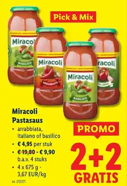 Lidl Pastasaus aanbieding