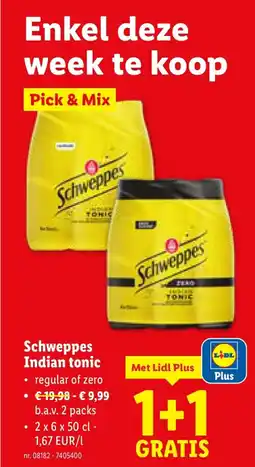 Lidl Indian tonic aanbieding