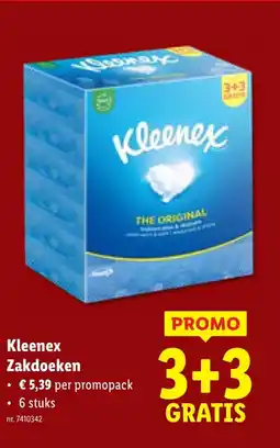 Lidl Zakdoeken aanbieding