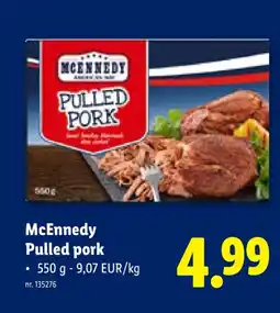 Lidl Pulled pork aanbieding