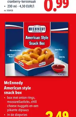 Lidl American style snack box aanbieding
