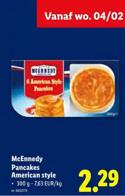 Lidl Pancakes American style aanbieding