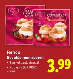 Lidl Gevulde roomsoezen aanbieding