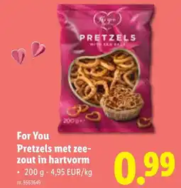 Lidl Pretzels met zeezout in hartvorm aanbieding