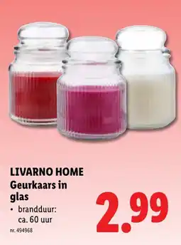 Lidl Geurkaars in glas aanbieding