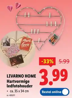 Lidl Hartvormige ledfotohouder aanbieding