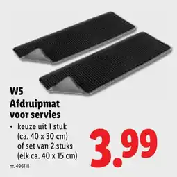 Lidl Afdruipmat voor servies aanbieding