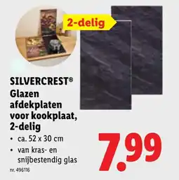 Lidl Glazen afdekplaten voor kookplaat, 2-delig aanbieding