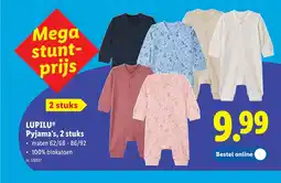 Lidl Pyjama's, 2 stuks aanbieding