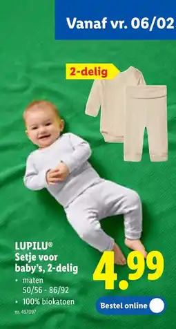 Lidl Setje voor baby's, 2-delig aanbieding