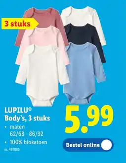 Lidl Body's, 3 stuks aanbieding