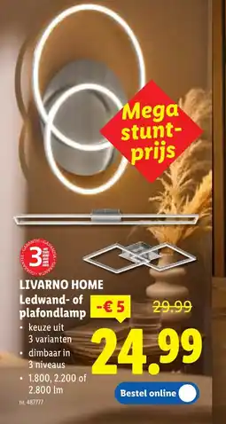 Lidl Ledwand- of plafondlamp aanbieding