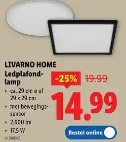 Lidl Livarno home ledplafond lamp aanbieding