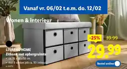 Lidl Zitbank met opbergruimte aanbieding