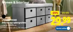 Lidl Livarno home zitbank met opbergruimte aanbieding