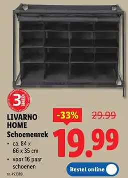 Lidl Livarno home schoenenrek aanbieding