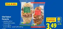 Lidl Chef Select Focaccia aanbieding