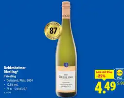 Lidl Deidesheimer Riesling aanbieding