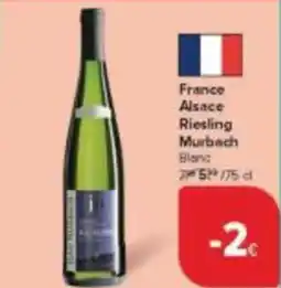 Carrefour Market Alsace Riesling Murbach Blanc aanbieding