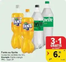 Carrefour Market Fanta ou Sprite aanbieding