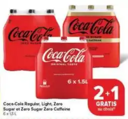 Carrefour Market Coca-Cola Regular, Light, Zero Sugar et Zero Sugar Zero Caffeine aanbieding