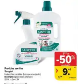 Carrefour Market Sanytol Produits textiles aanbieding