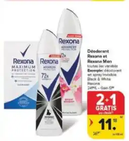 Carrefour Market Déodorant Rexona et Rexona men aanbieding