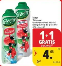 Carrefour Market Teisseire Sirop aanbieding