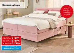 Woonsquare Boxspring saga aanbieding