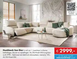 Woonsquare Hoekbank san dior aanbieding