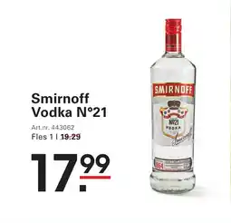 Sligro Smirnoff Vodka N°21 aanbieding