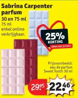 Kruidvat Sabrina carpenter parfum aanbieding