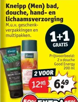 Kruidvat Kneipp Men bad douche hand- en lichaamsverzorging aanbieding