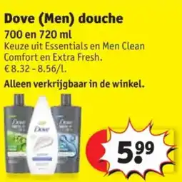 Kruidvat Dove men douche aanbieding