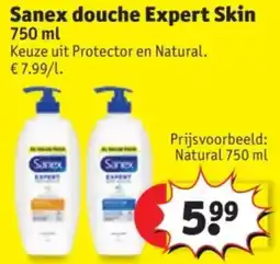 Kruidvat Sanex douche expert skin aanbieding